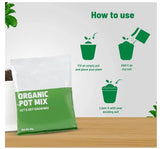 Organic Pot Mix Ready-to-Use Fertilizer Mixed Soil for Plants & Gardening Enriched with Vermicompost Nutrient-Rich Potting Mix for Indoor Plants (2)