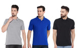 Men's Cotton Polo T-Shirt Combo (Pack of 3)